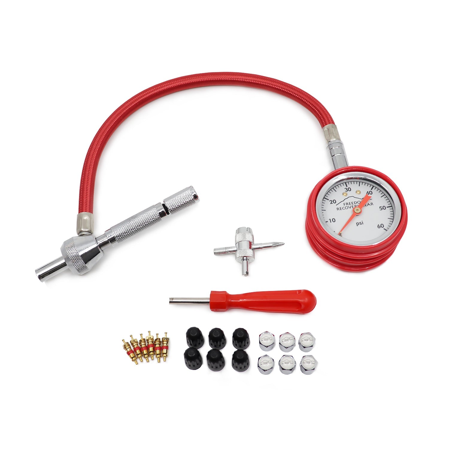 FREEDOM SELF-CONTAINED EZ-RAPID TIRE DEFLATION TOOL WITH GAUGE