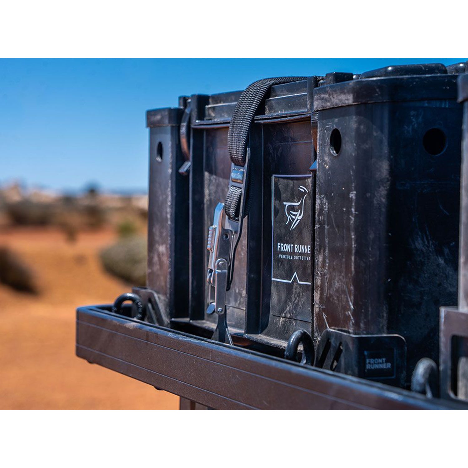 LOCKABLE STORAGE BOX STRAP DOWN