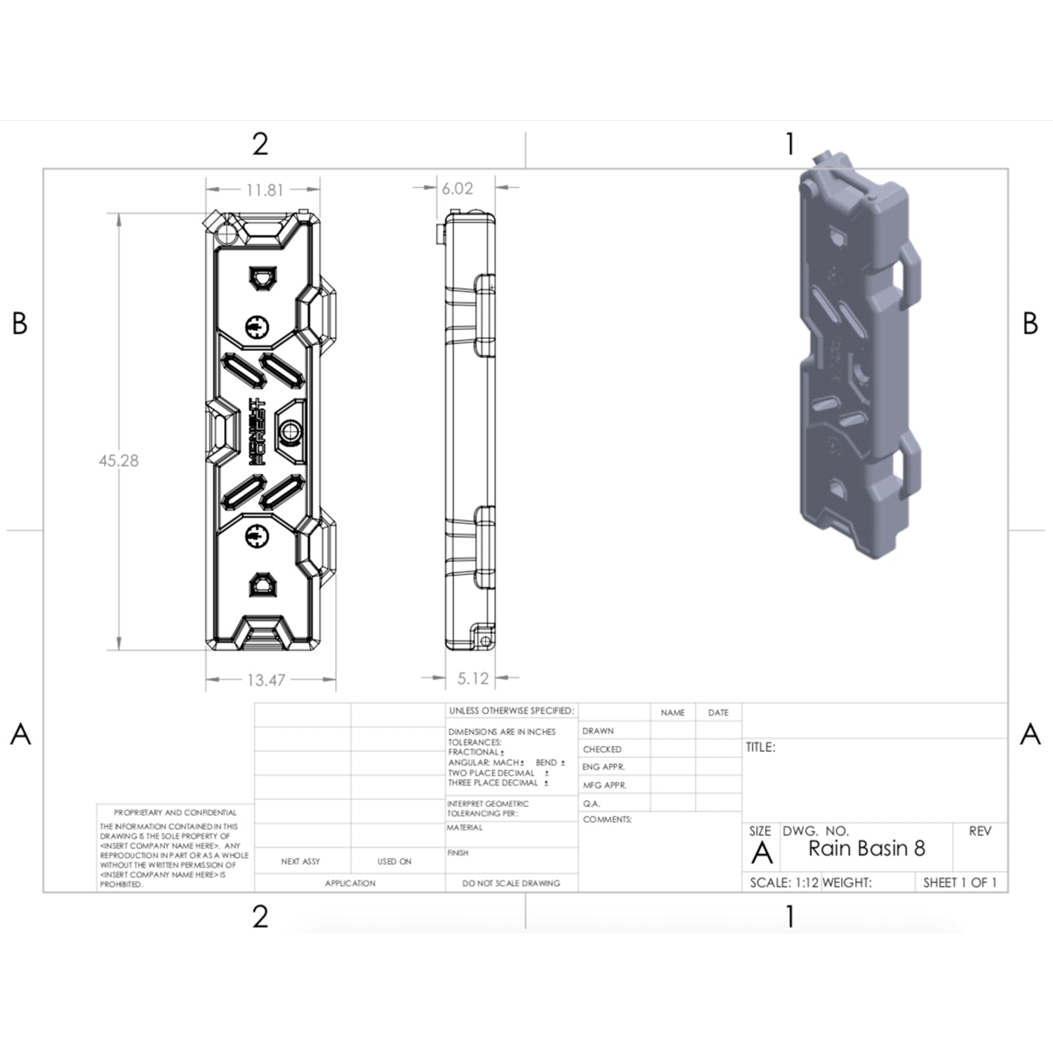 RAIN BASIN 8 GALLON KIT